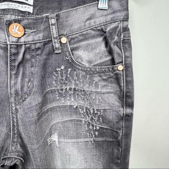 One Teaspoon Grey Black Awesome Baggies Size 25 - Picture 4 of 12